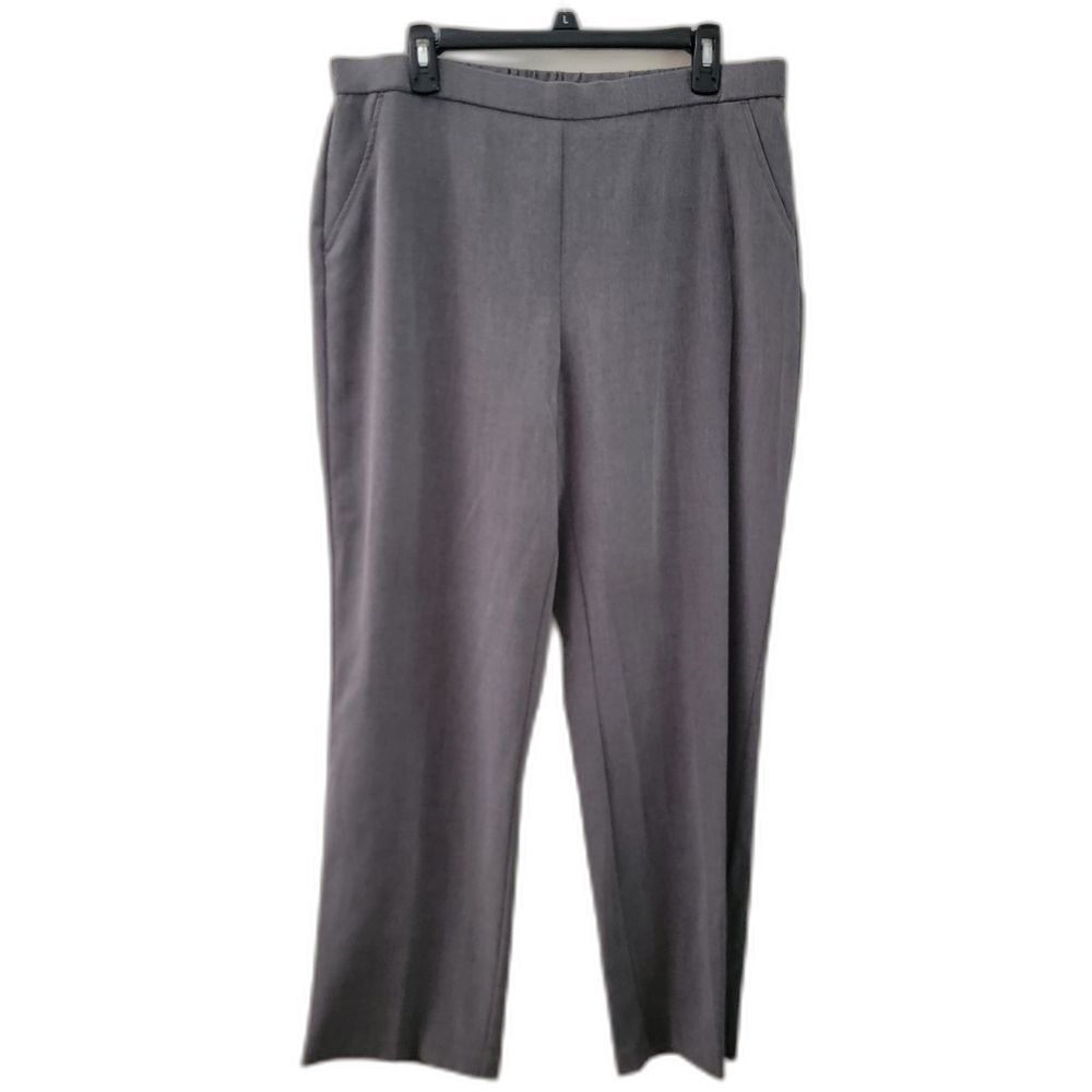Dana Buchman Womens Size 14 Gray Dress Slacks Trousers Pants No Ironing